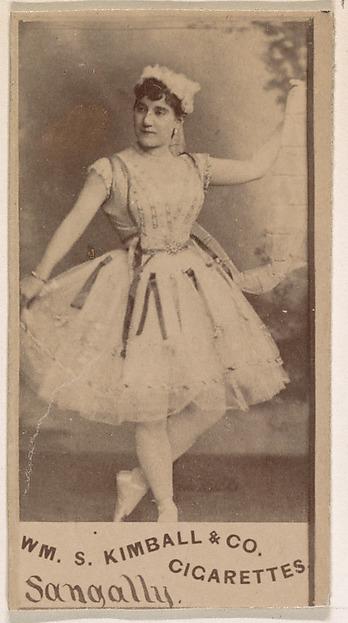 William S. Kimball & Company, Miss Sangally, from the Actresses series (N203) issued by Wm. S. Kimball & Co.