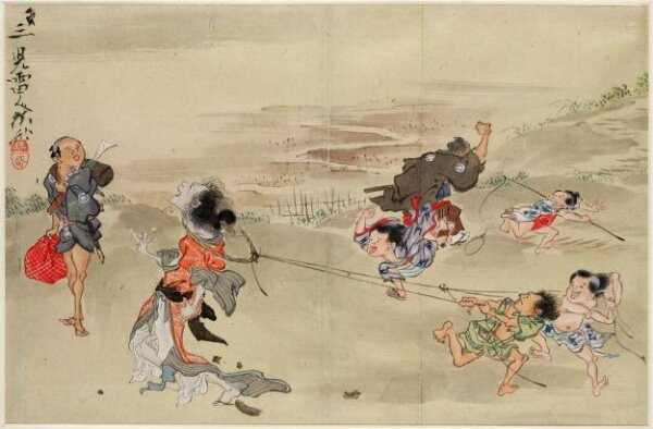 Kawanabe Kyosai, An Unfortunate Tale, III
