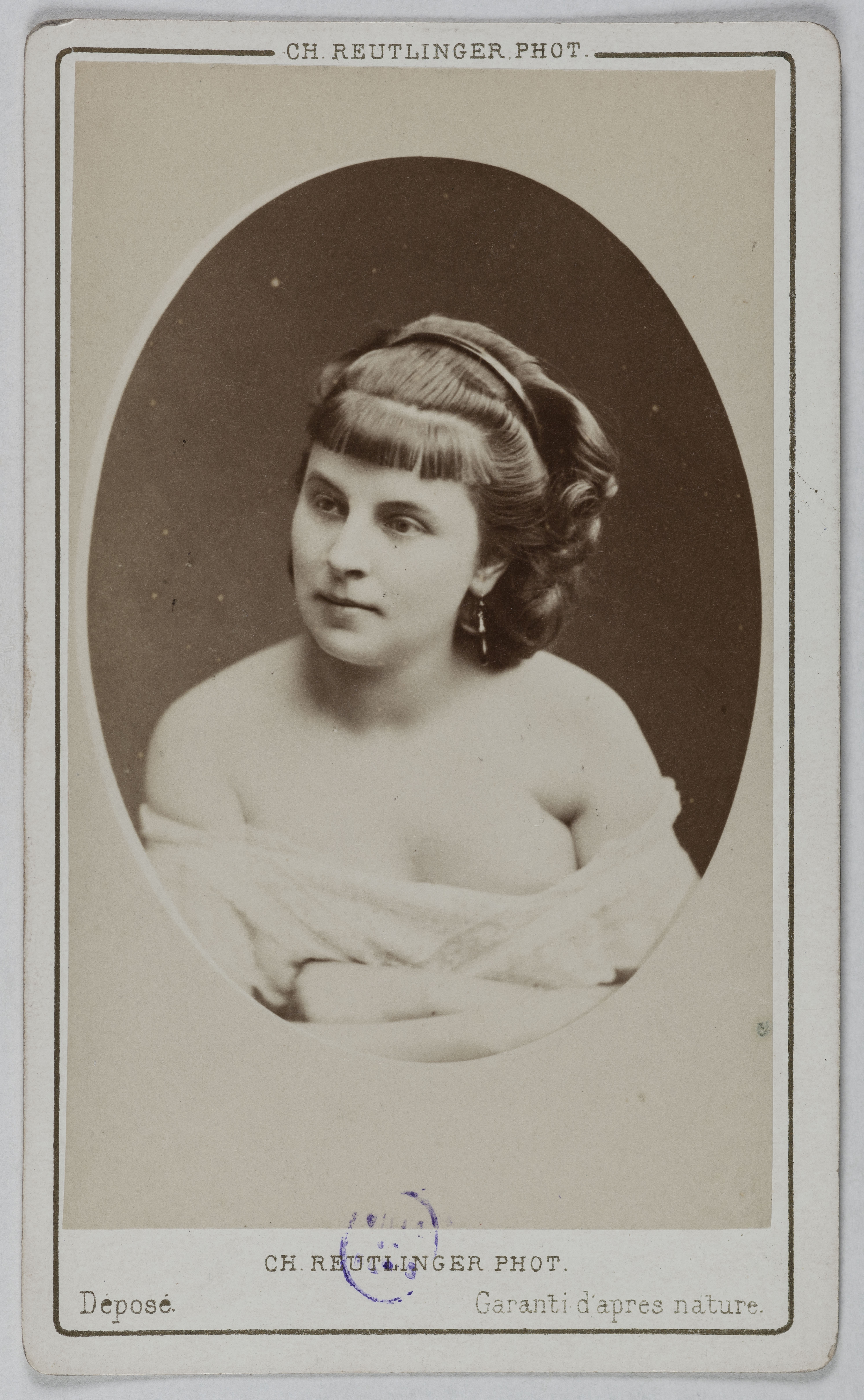 Charles Reutlinger, Portrait de El. Frouard (actrice au théâtre des Variétés)