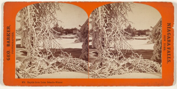 George Barker, Rapids from Luna Island - Winter