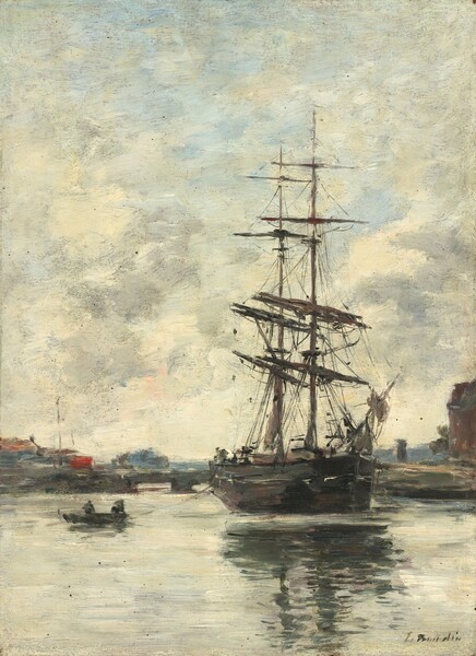 Eugène Boudin, Ship on the Touques