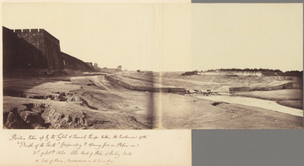 Felice Beato, [Position Taken Up by the English and French Troops Within the Enclosure of the "Temple of the Earth"]