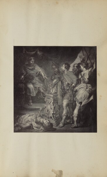 Unknown, [Engraving after Peter Paul Rubens' "Mucius Scaevola before Porsenna"]