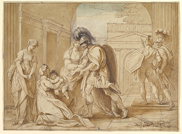 Benjamin West, Hector taking leave of Andromache: the Fright of Astyanax