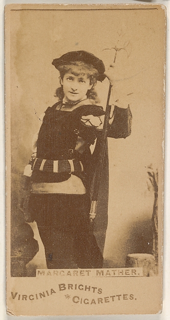 Allen & Ginter, Margaret Mather, from the Actors and Actresses series (N45, Type 1) for Virginia Brights Cigarettes
