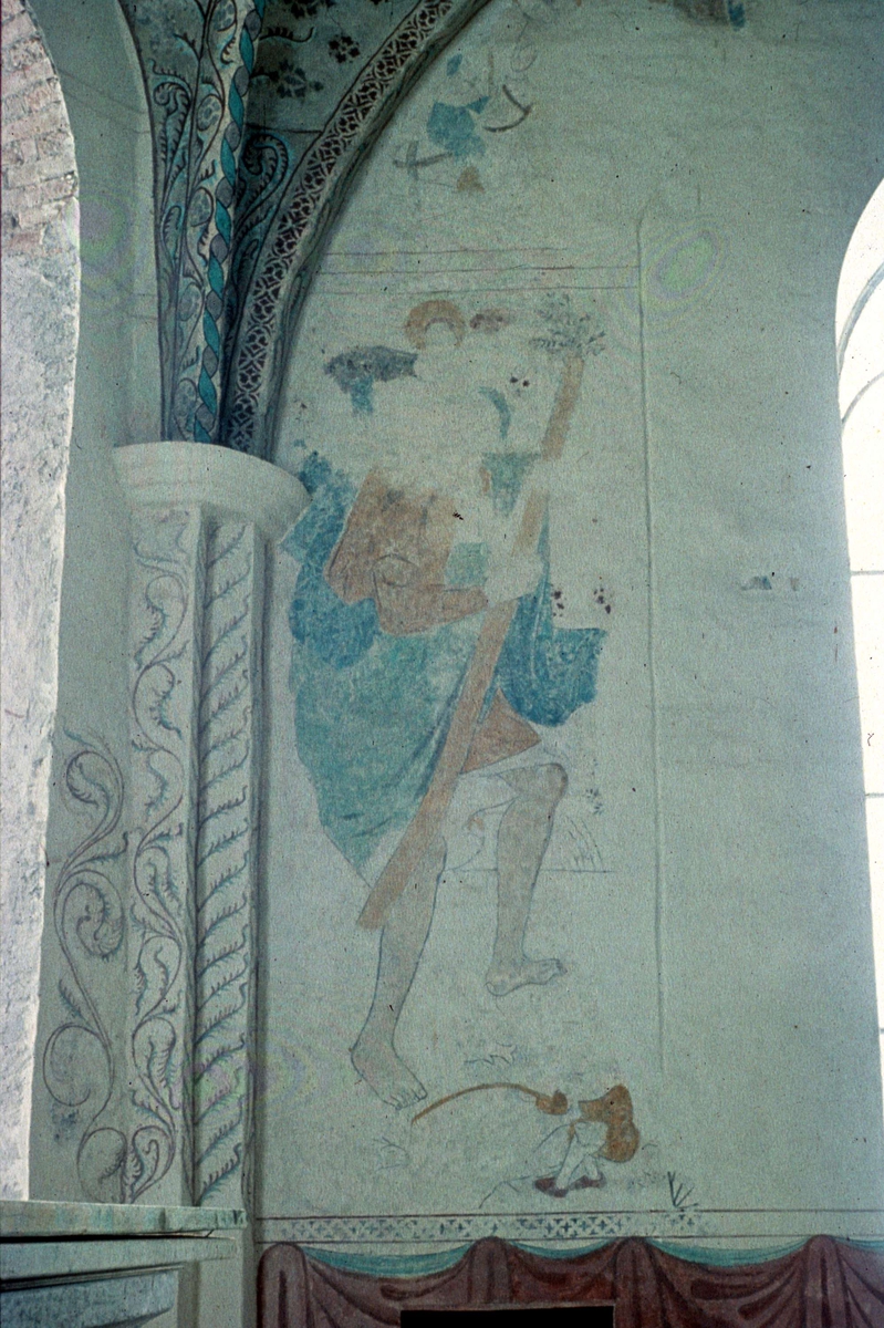 Ola Ehn, Lime Painting in the Church of Denmark, Uppland 1958