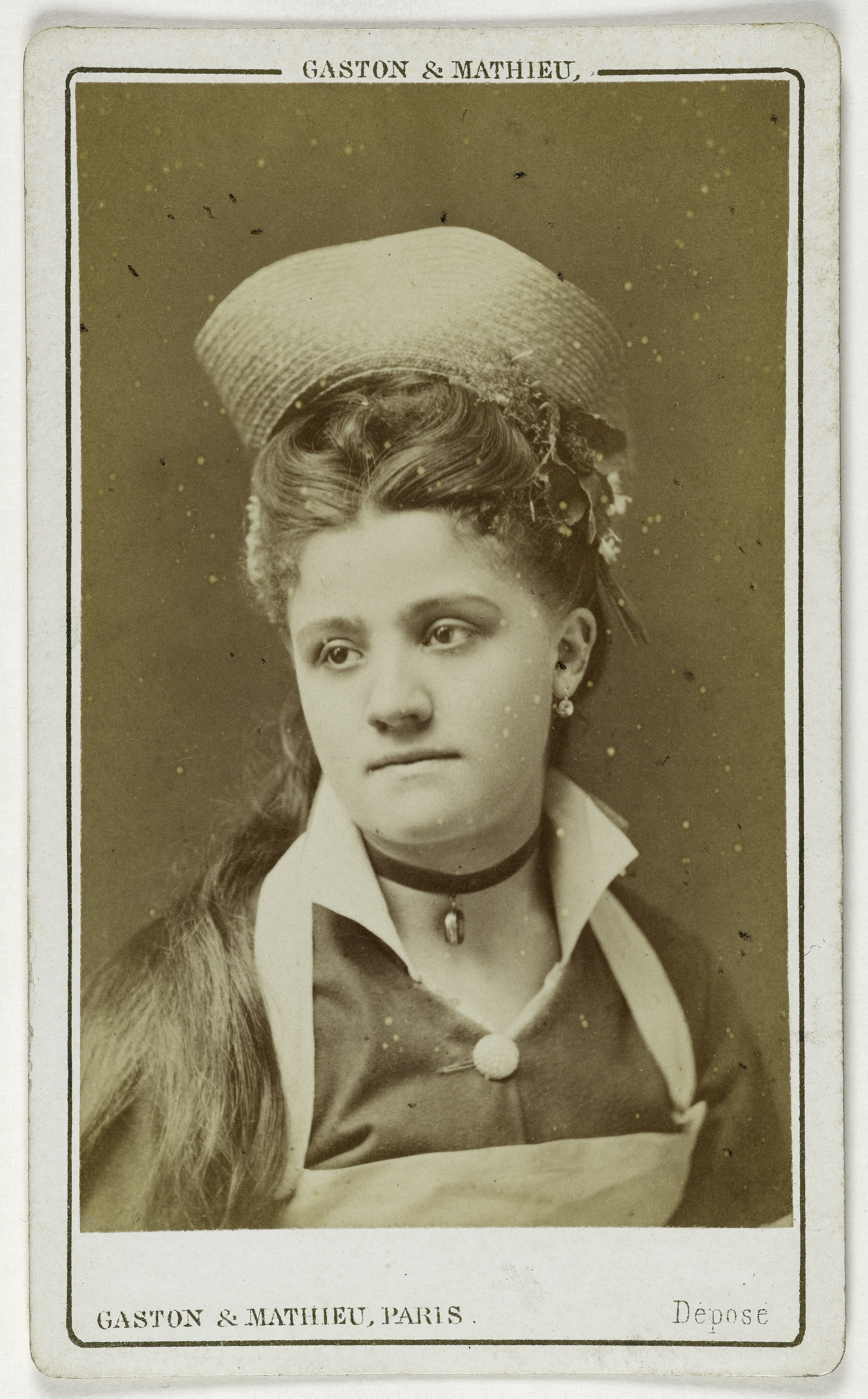Gaston & Mathieu, Portrait de Mademoiselle de Gournay, (actrice)