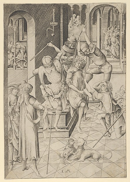 Israhel van Meckenem, Christ Crowned with Thorns from The Passion