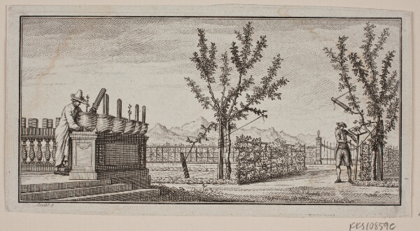 J.F. Clemens, Vignet med fire vingede genier