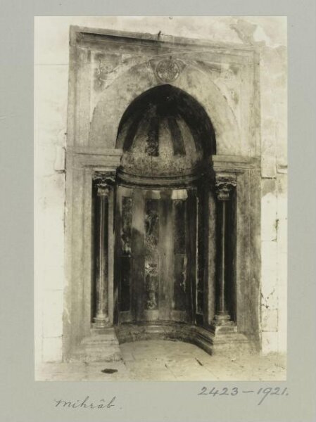 K.A.C. Creswell, Mihrab of Khanqah al-Farafra, Aleppo