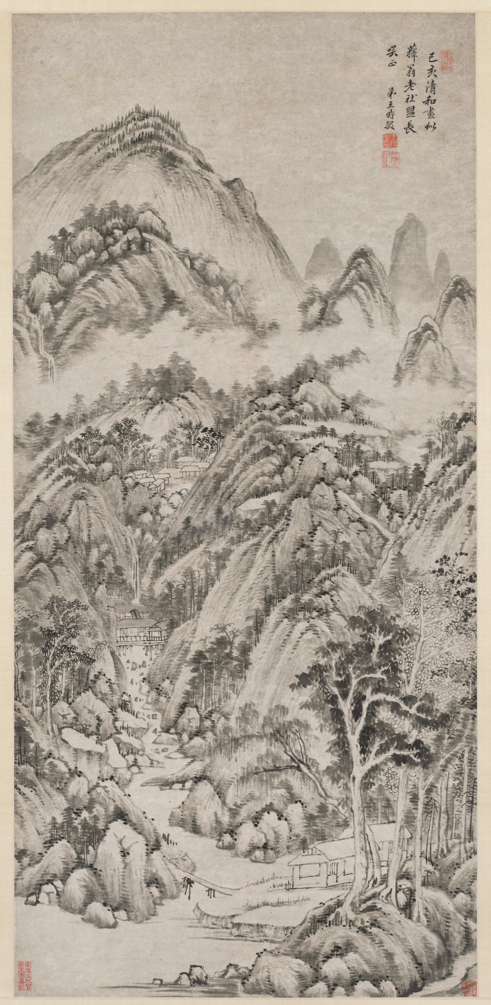 Wang Shimin, Mountain Village Embraced by the Summer