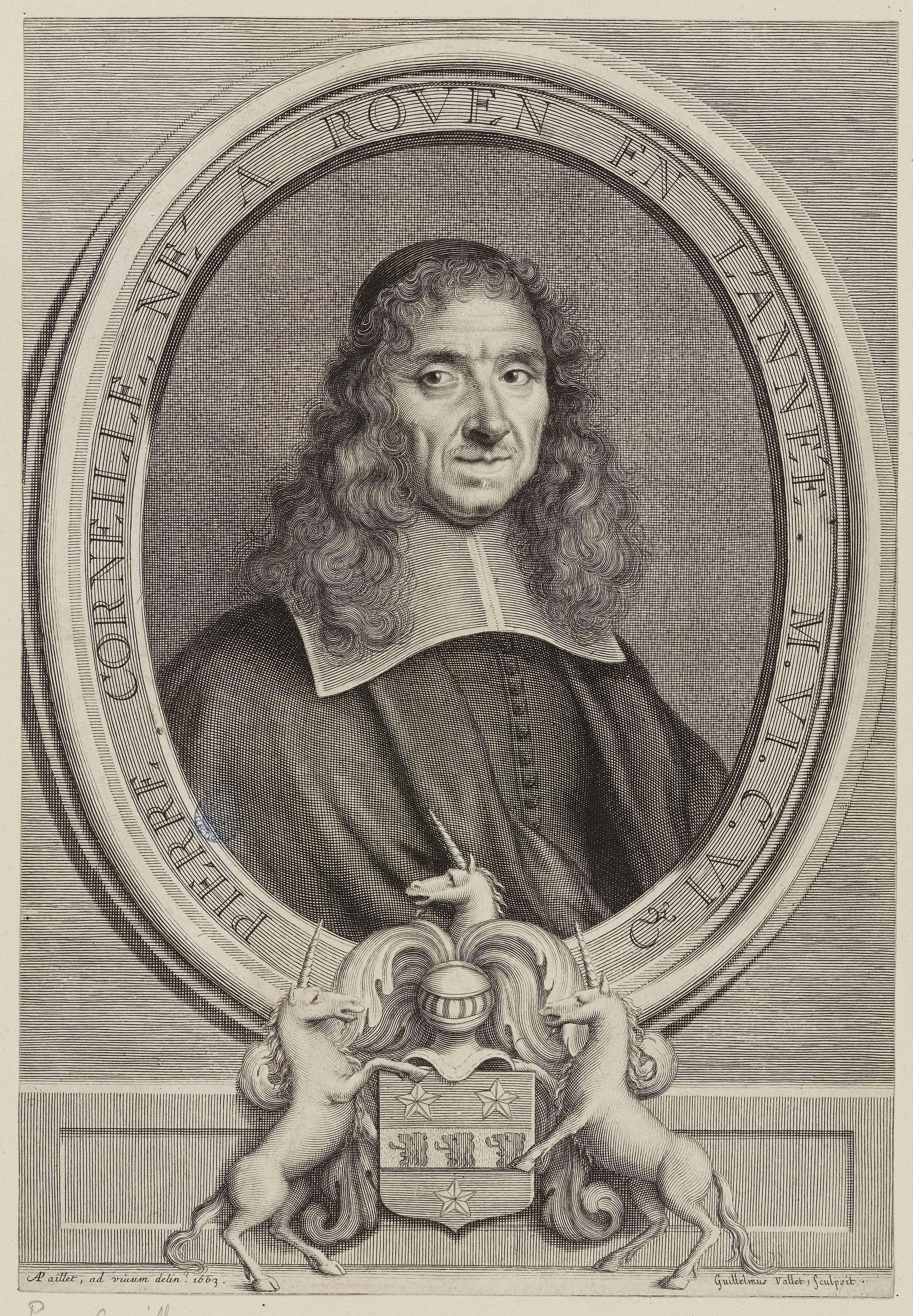 Guillaume Vallet, Portrait de Pierre Corneille