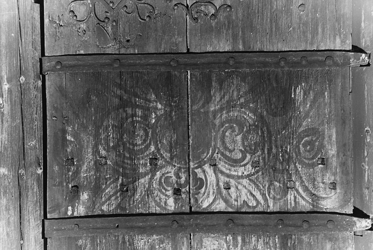 Eric von Rosen, Door painting at the Armistice House at Älgarås Church.