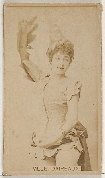 Allen & Ginter, Mlle. Daireaux, from the Actors and Actresses series (N45, Type 8) for Virginia Brights Cigarettes
