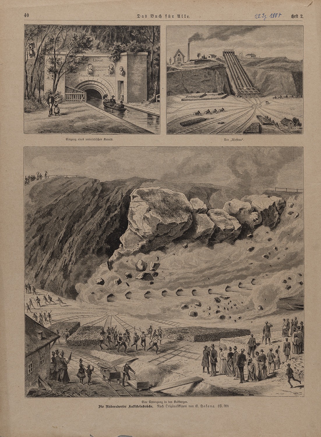 Ernst Hosang, Rüdersdorf (Kr. Niederbarnim): Kalksteinbrüche