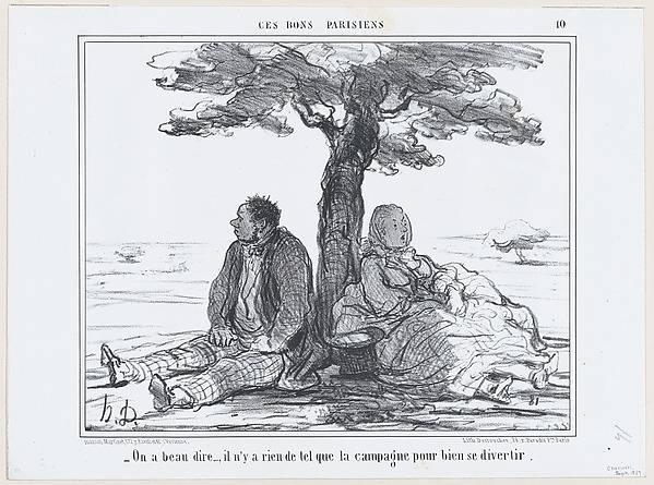 Honoré Daumier, On a beau dire..., from Ces Bons Parisiens, published in "Le Charivari"