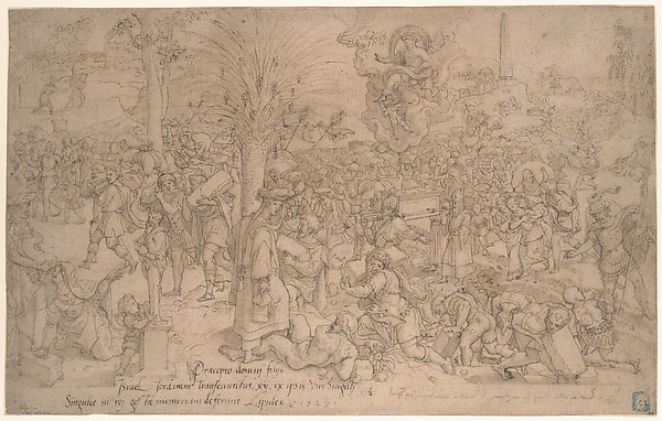 Pieter Coecke van Aelst, The Jews Collecting the Twelve Stones from the River Jordan