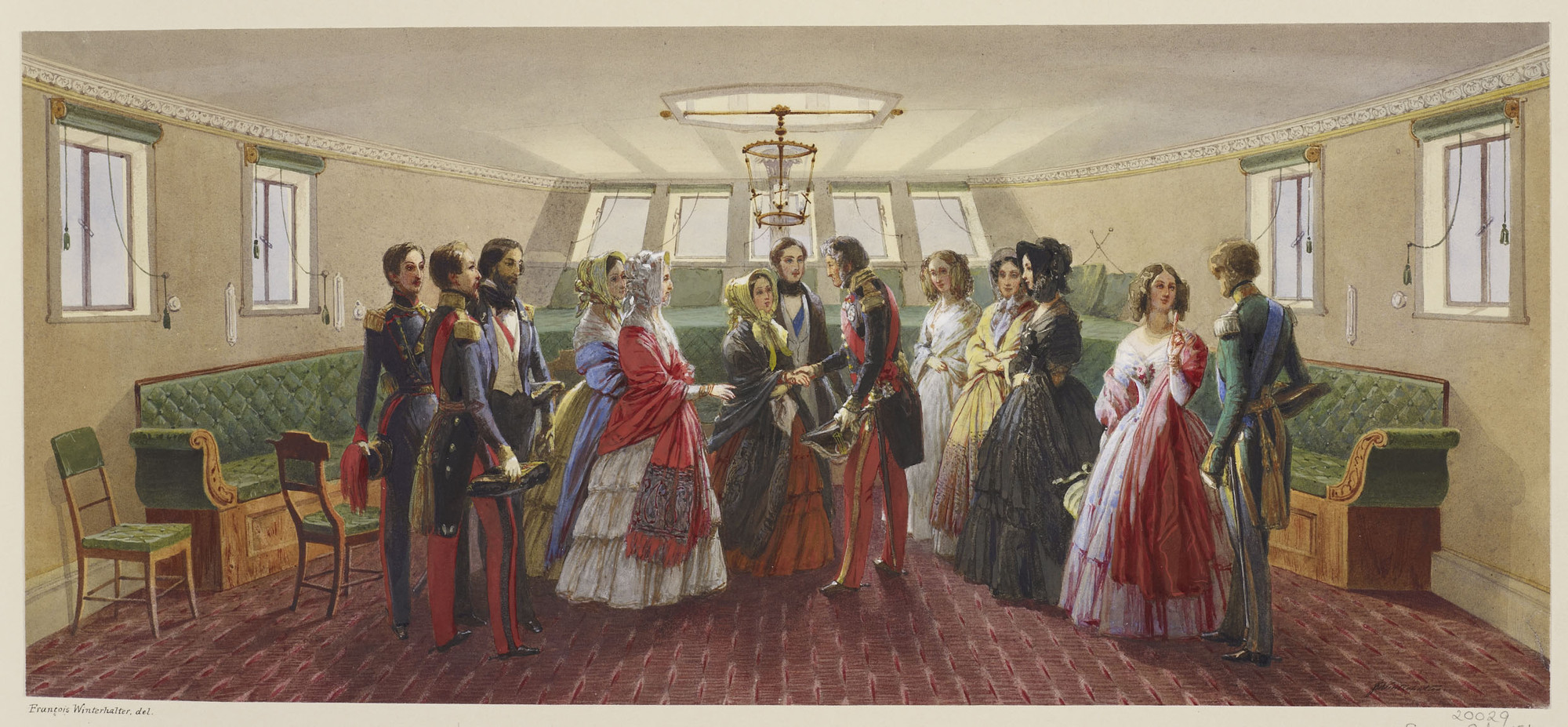 Franz Xaver Winterhalter, Louis-Philippe taking leave of Queen Victoria on board the royal yacht