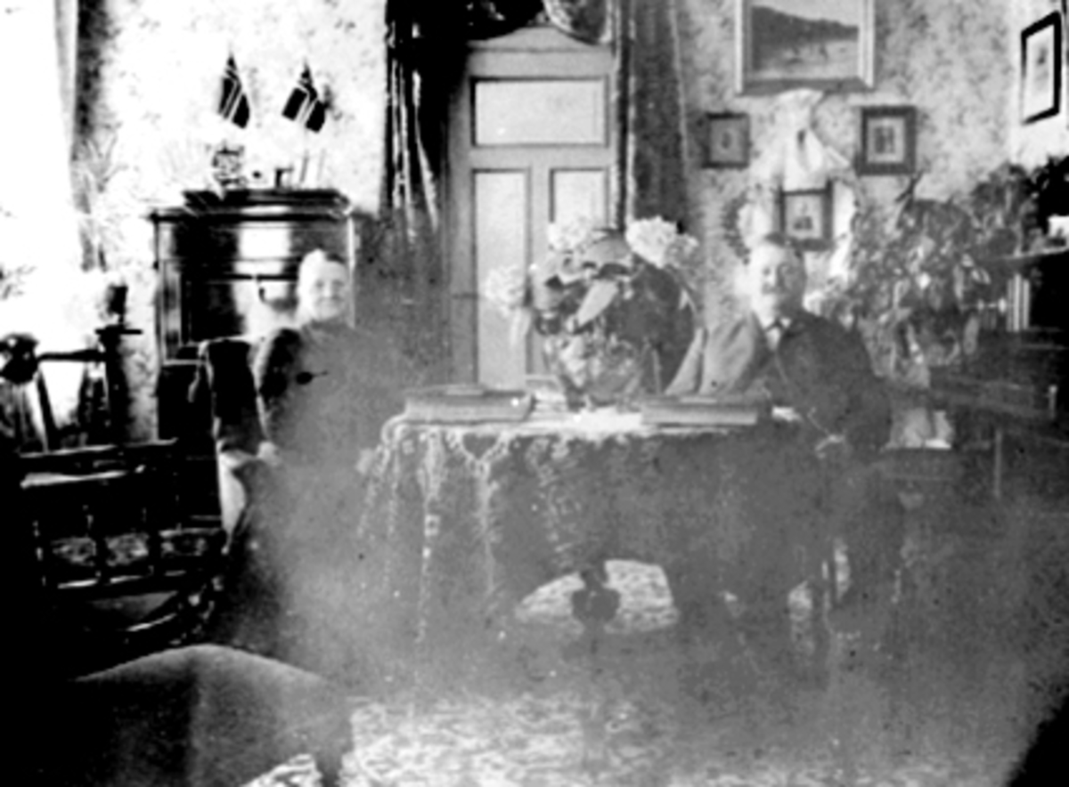 Anno Domkirkeodden, INTERIØR, STUE, BRYGGERIMESTER BJERKE, FRU HELENE BJERKE