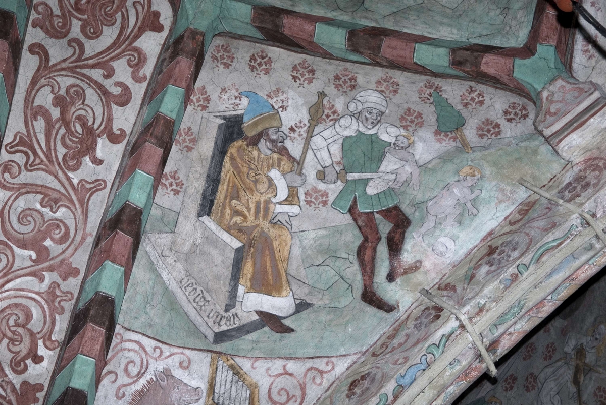 Bengt Backlund, Kalkmålning i Härnevi kyrka, Uppland 2009