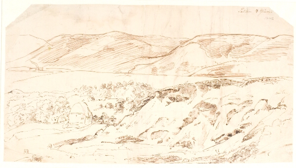Dankvart Dreyer, Landskab fra Himmelbjergegnen, med store bakker