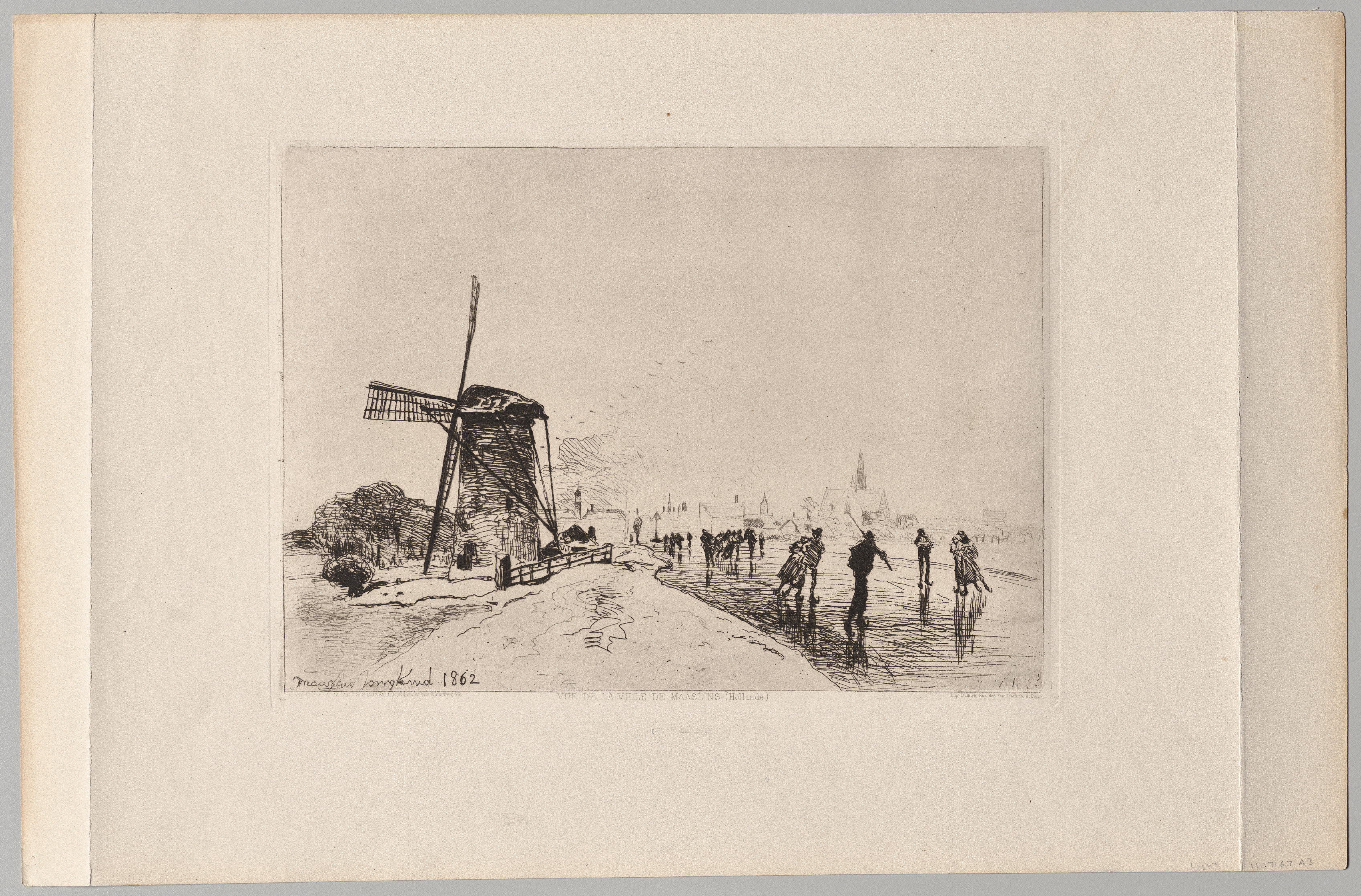 Johan Barthold Jongkind, Vue de la Ville de Maaslins