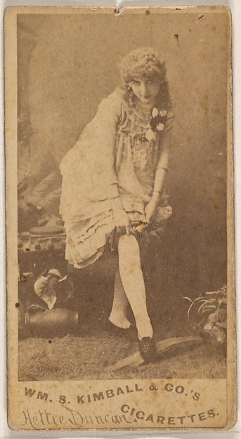 William S. Kimball & Company, Hettie Duncan, from the Actresses series (N203) issued by Wm. S. Kimball & Co.