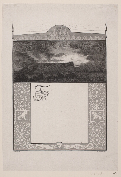 F. Hendriksen, Illustration til Steen Steensen Blicher, "Aften" (af: "Natten paa Jellingehøje")