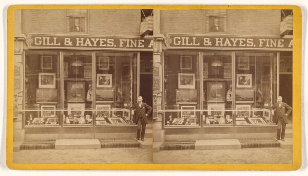 Unknown, View of the Picture Window at Gill's "Art Store."