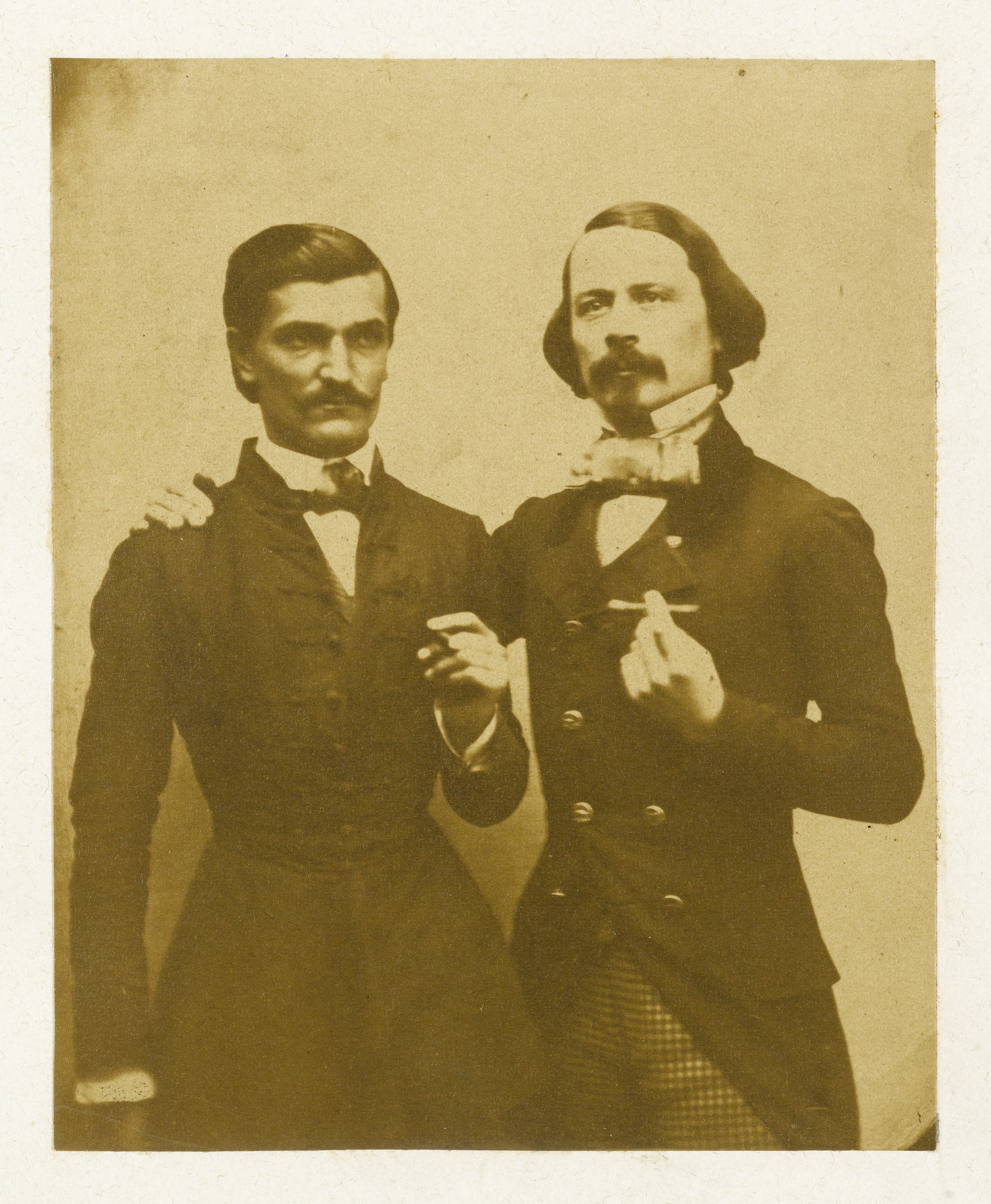 Anonyme, Album Asplet folio 21, photographie des proscrits hongrois Orban et Pianciani ?