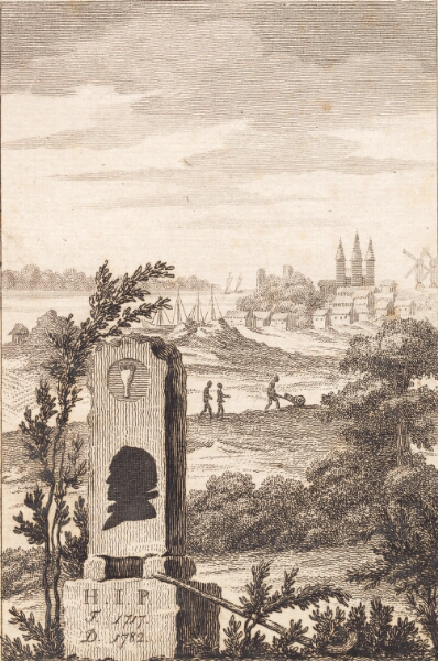 J.F. Clemens, Mindestøtte for Hans Jakob Paludan. Titelblad til "Beskrivelse over Staden Kalundborg"