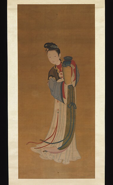 Unidentified artist, Girl Bringing Jar of Wine