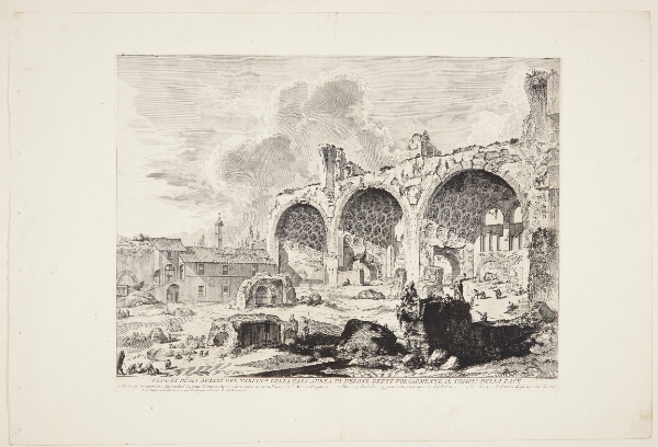 Giovanni Battista Piranesi, Maxentius' og Constantines basilika, fejlagtigt kaldet Fredens Tempel