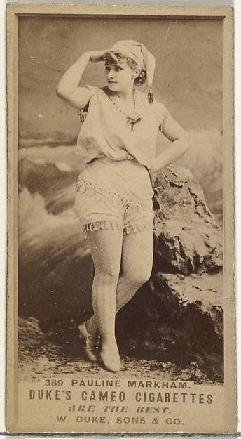 W. Duke, Sons & Co., Card Number 389, Pauline Markham, from the Actors and Actresses series (N145-5) issued by Duke Sons & Co. to promote Cameo Cigarettes