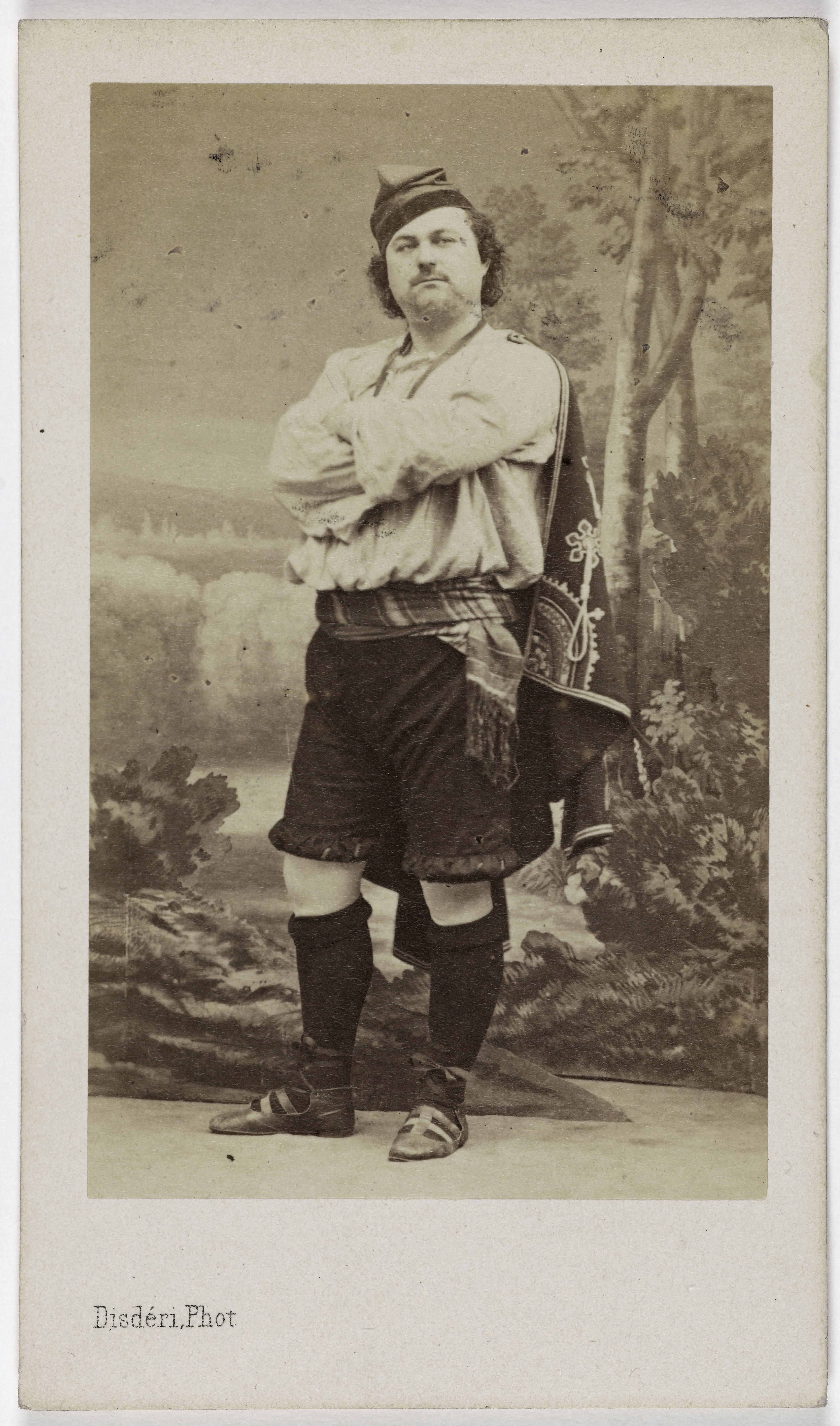 André-Adolphe-Eugène Disdéri, Portrait de Louis François Dumaine (L. F. Person, dit) (1831-1893), (acteur)