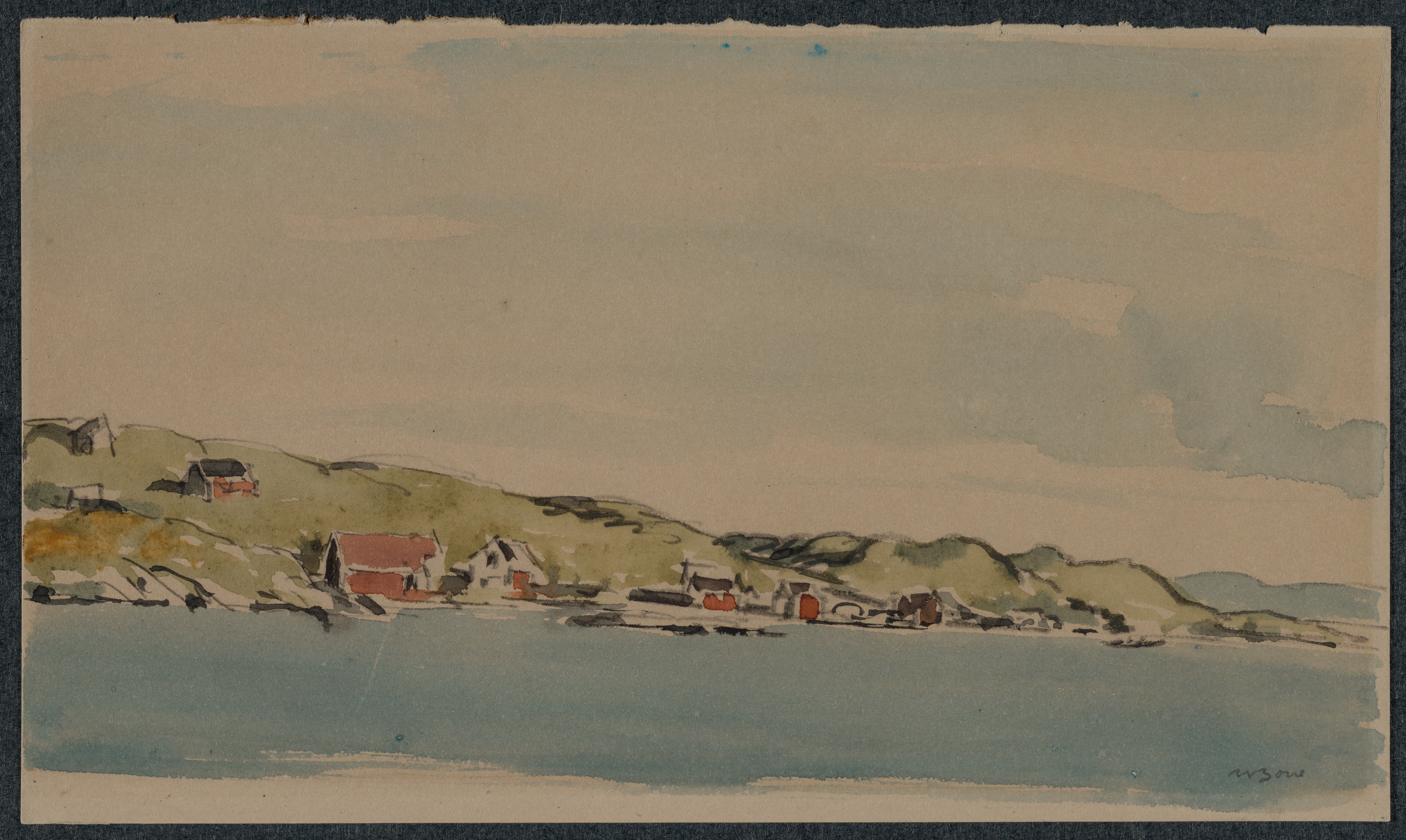 Muirhead Bone, Entering Bergen