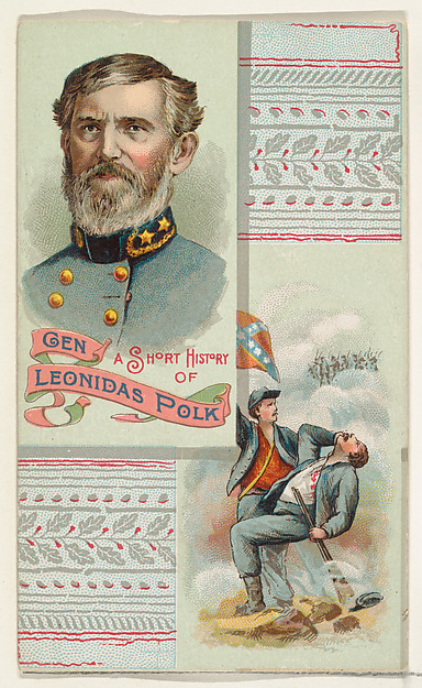 W. Duke, Sons & Co., A Short History: General Leonidas Polk, from the Histories of Generals series (N114) issued by W. Duke, Sons & Co. to promote Honest Long Cut Smoking and Chewing Tobacco