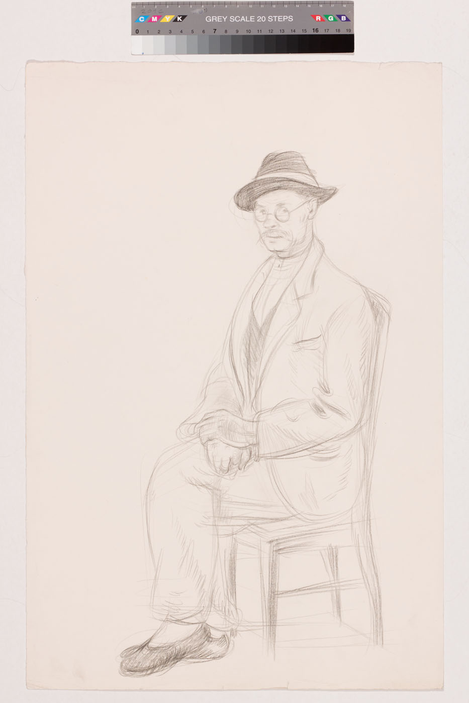 Karin (autor) Luts, seated man