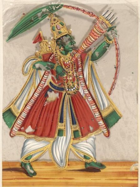 Unknown, One of twelve paintings of Hindu deities.
