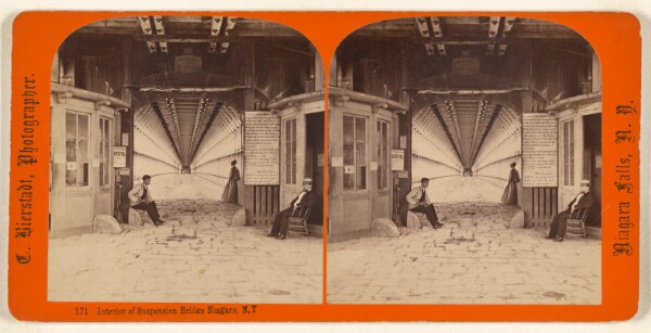 Charles Bierstadt, Interior of Suspension Bridge Niagara, N.Y.