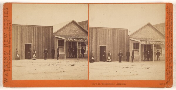 Carleton Watkins, View in Tombstone, Arizona.