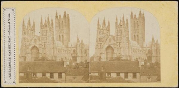 Unknown, Stereoscopic photograph of Canterbury Cathedral