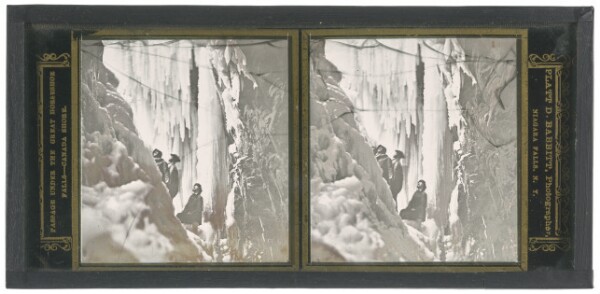 Platt D. Babbitt, Passage Under The Great Horse Shoe Falls - Canada Shore.
