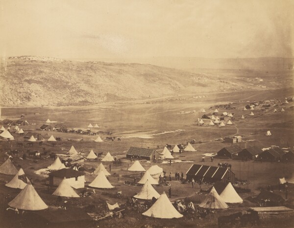 Roger Fenton, Cavalry Camp, looking towards Kadikoi.