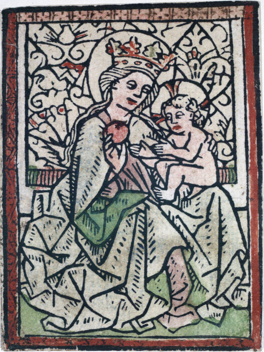 Anonym, Die sitzende Madonna