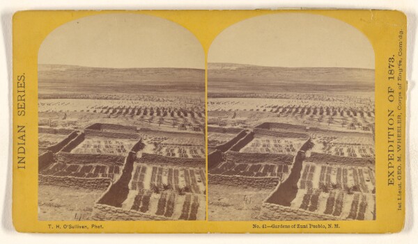 Timothy H. O'Sullivan, Gardens of Zuni Pueblo, N.M.