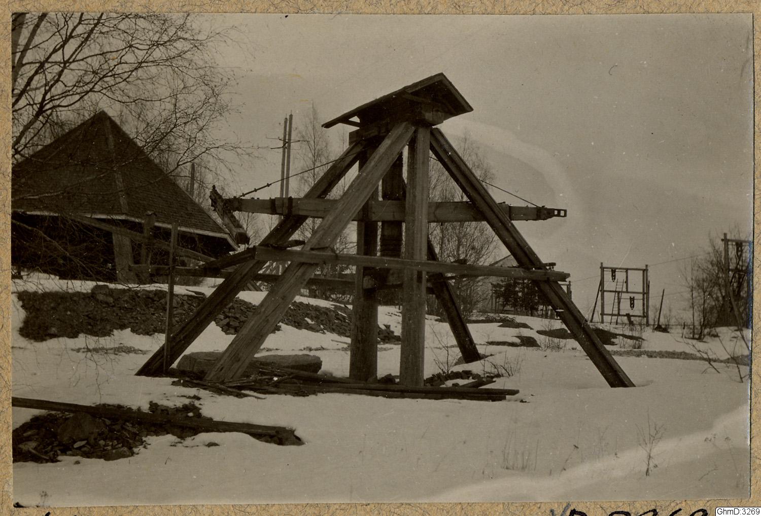 N Åkerhielm, gruvdrift, spännstol, fotografi