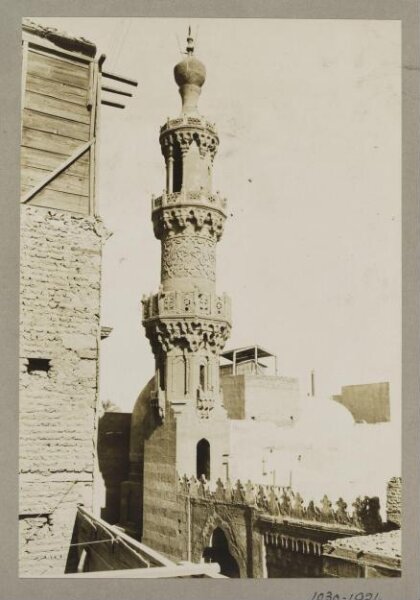K.A.C. Creswell, Minaret of the mosque of Mamluk Amir Timraz al-Ahmadi, Cairo