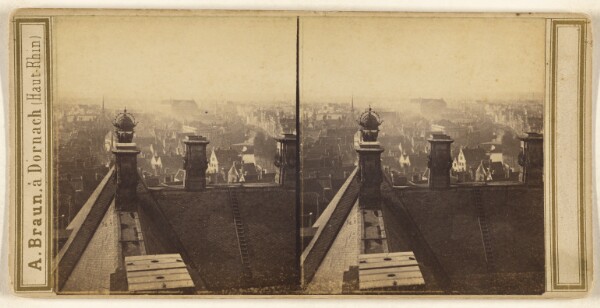 Adolphe Braun, Amsterdam. Vue panoramique, prise de la tour du palais (partie sud-ouest de la ville).
