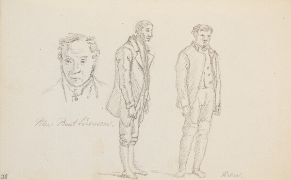 Martinus Rørbye, Tre figurstudier